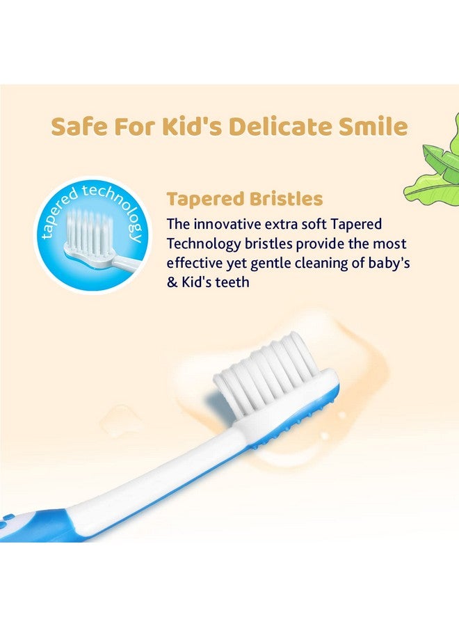 Kid Manual Toothbrush Set Blue + Orange 3Y-8Y, Pack Of 1