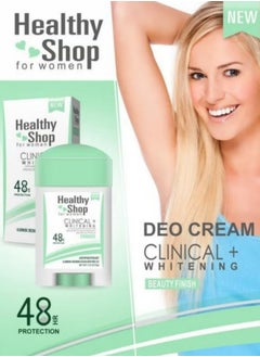Healthy shop clinical Deodorant  – Whitening, Brightening, and 24-Hour Freshness, Alcohol-Free, 75g  - Image 1