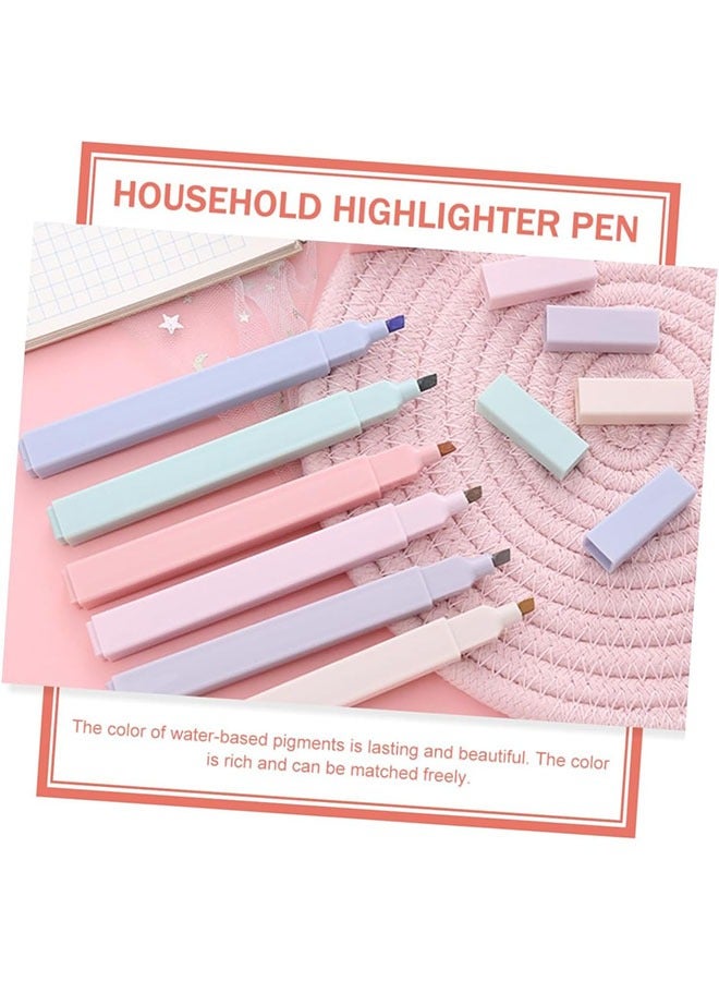 Generic Highlighters Pen 12pcs Cute Pastel Highlighters Aesthetic Highlighter Marker Set Marker Penr, Dry Fast Easy to Hold for Journal Planner Book Marker Office Supplies  - Image 5