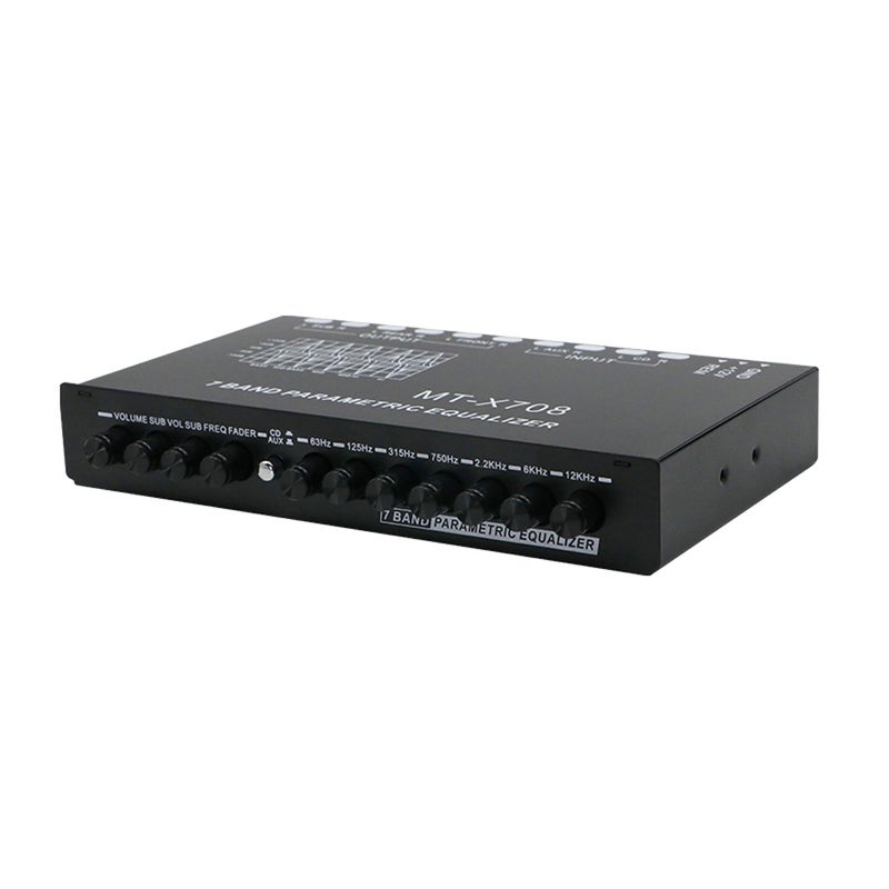 Professional 7 Band Car Equalizer Multifunctional Car Audio EQ Tuning Crossover Amplifier Parametric Equalizer Car Audio Equalizer - Image 2