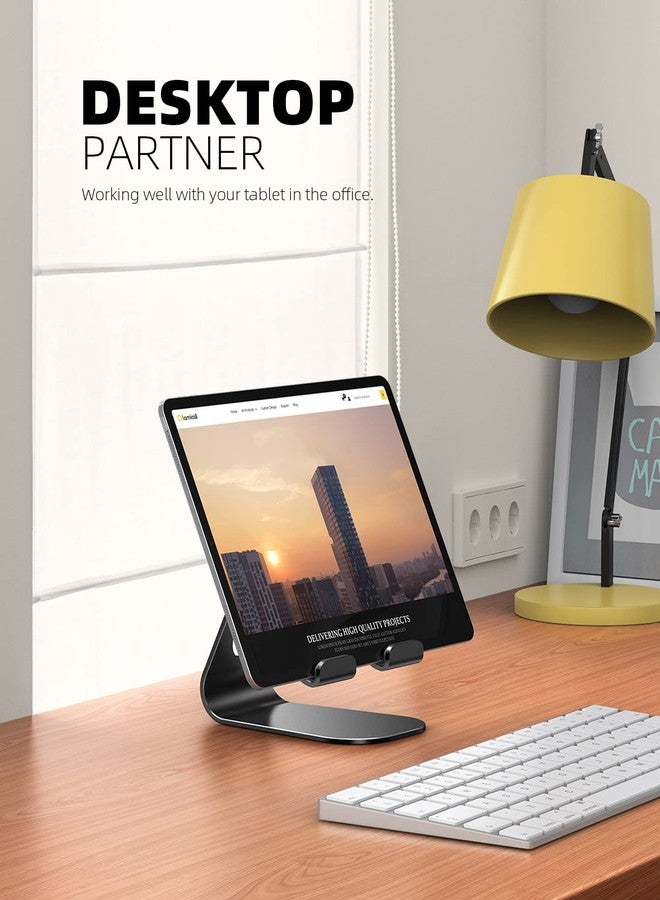 Lamicall Tablet Stand, Adjustable Tablet Holder - Desktop Stand Dock Holder Compatible with 4-13" Tablets Such as iPad Pro 11, 9.7, 10.5, 12.9 Air Mini, Kindle, Tab, iPhone Air 17 Pro Max, Blue - Image 3
