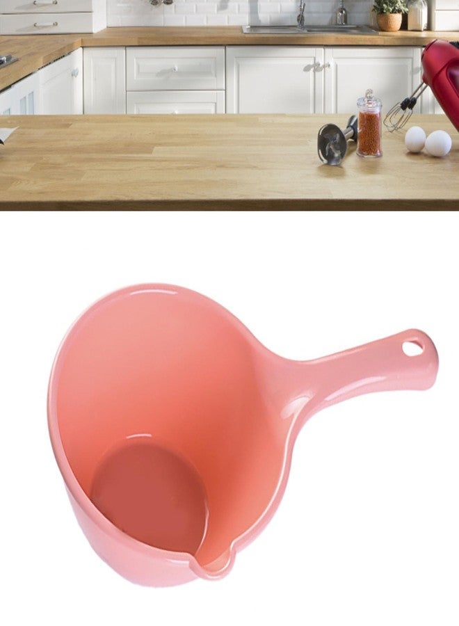 Gsycle Plastic Water Ladle, Large Capacity Bath Scoop for Kids Lightweight Water Dipper for Bathing Hair Washing Watering Flowers Multipurpose Bathroom Kitchen Scoop with Hanging Hole (Small Pink) - Image 2