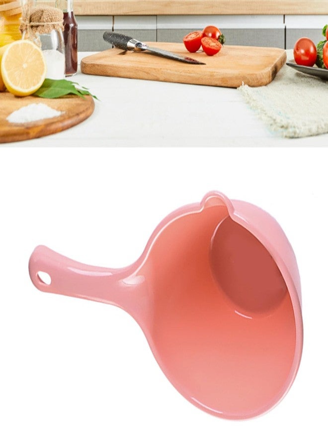 Gsycle Plastic Water Ladle, Large Capacity Bath Scoop for Kids Lightweight Water Dipper for Bathing Hair Washing Watering Flowers Multipurpose Bathroom Kitchen Scoop with Hanging Hole (Small Pink) - Image 3