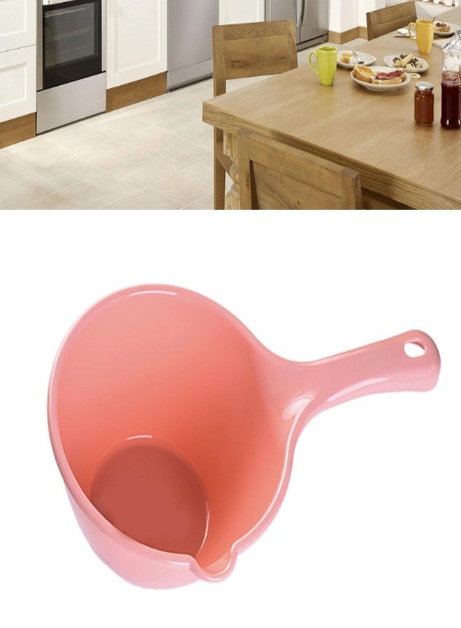 Gsycle Plastic Water Ladle, Large Capacity Bath Scoop for Kids Lightweight Water Dipper for Bathing Hair Washing Watering Flowers Multipurpose Bathroom Kitchen Scoop with Hanging Hole (Small Pink) - Image 4