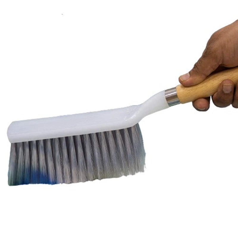 C R Tradelink C R Tradelink Cleaning Handy Brush with Semi Hard Flexible Bristles for CleaningDusting Carpet Car Seat Curtains Mats and Household Upholstery CRCleaning Handy Brush_R  - Image 1