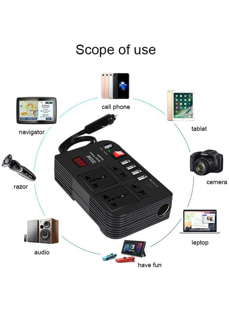 NEEHOON Car Power Inverter 300 W | LED Digital Screen | Multiple Power Supply Same Time | 12V to 220V - Image 5
