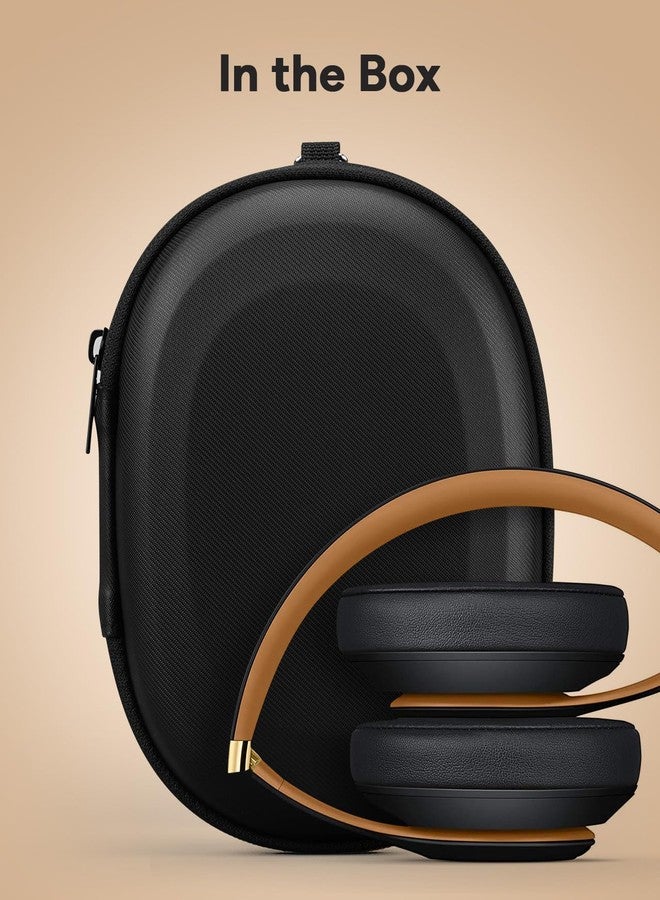 SQERO Case for Beats Studio Pro/Solo 4/Solo 3/Studio3 On-Ear Headphones, Portable Travel Hard Shell Storage Bag (Black) - Image 5