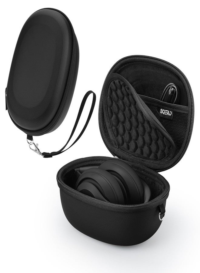SQERO Case for Beats Studio Pro/Solo 4/Solo 3/Studio3 On-Ear Headphones, Portable Travel Hard Shell Storage Bag (Black) - Image 1