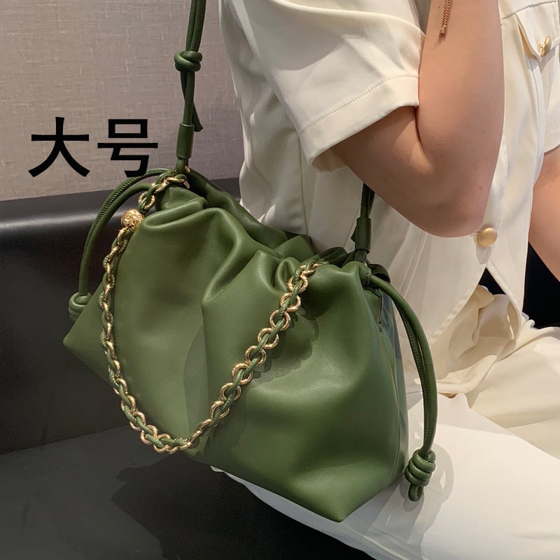 2024 Luojia New Flamenco* Purse Cloud Bag Lucky Bag New Chinese Style Single Shoulder Underarm Bag Versatile Trendy - Image 1