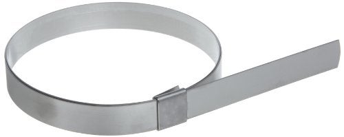 BAND-IT CP8S99 5/8" Wide x 0.025" Thick 2" Diameter, 201 Stainless Steel Center Punch Clamp (100 Per Box) - Image 5