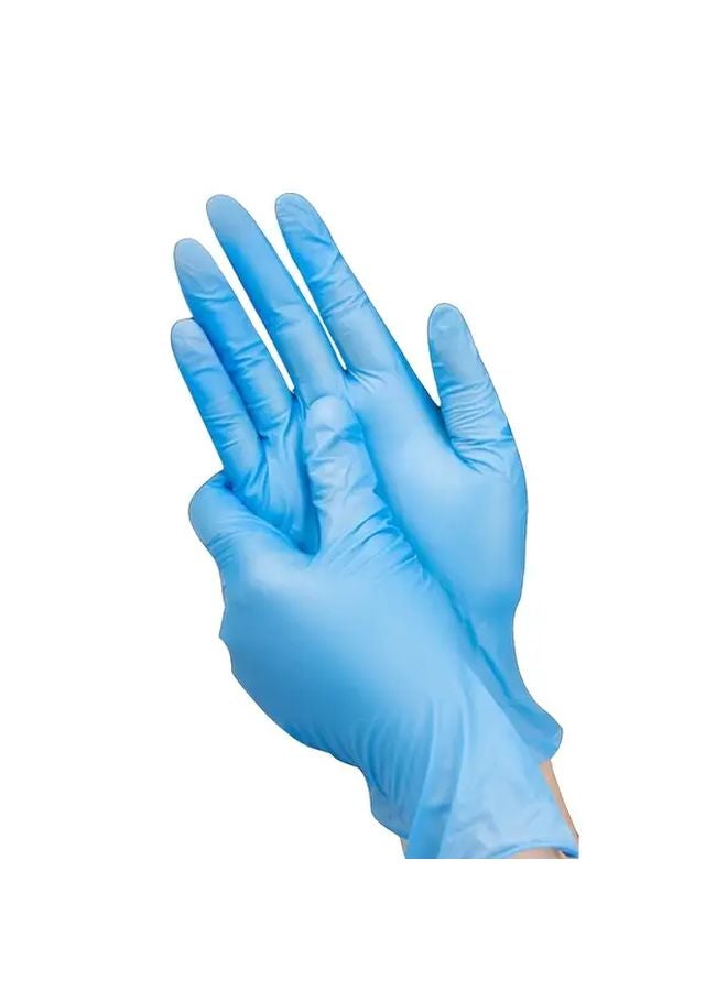 10 Pack Blue Nitrile Gloves For Home Outdoor Vehicle Cleaning All Season Use - Image 5