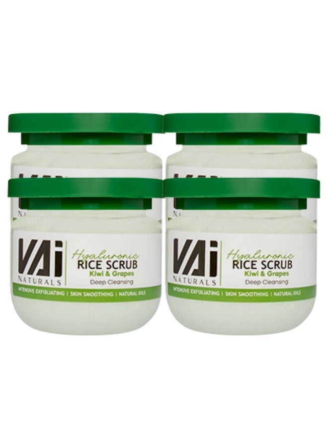 VAI 4 Pieces Rice Body Scrub Kiwi And Grapes 280ml - Image 1