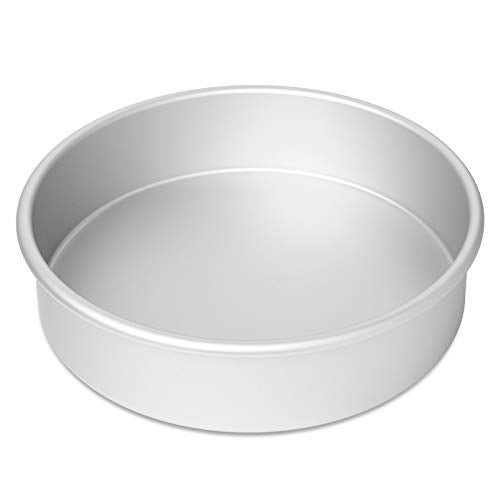 Last Confection 8 x 2 Inch Round Cake Pans, Set of 2 Anodized Aluminum Cake Pans Baking Tins - Image 2