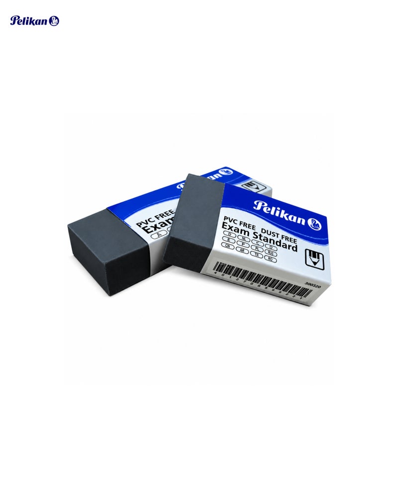 Pelikan Exam Standard Dust-Free Erasers SMALL, PVC-Free Grey, Box of 30 – School & Office Supplies