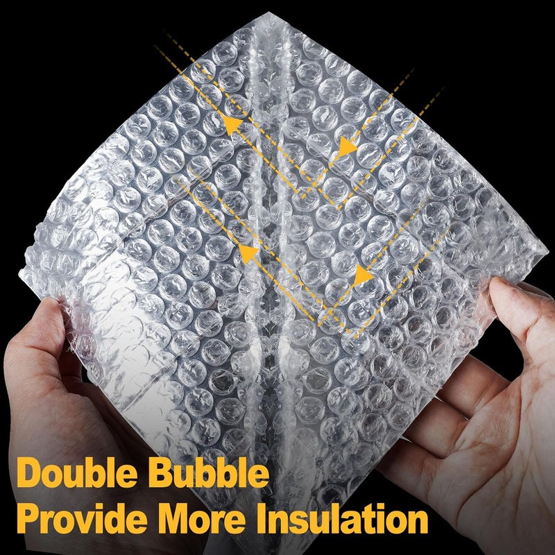 DEMEDO Double Bubble Reflective Foil Insulation Tape, Self-Adhesive Ac Pipe Insulation Wrap for AC Hose, HVAC Duct, Exhaust Hose, Bubble Wrap Insulation for Weatherproof Attics, Windows, Garages -6 inch - Image 5