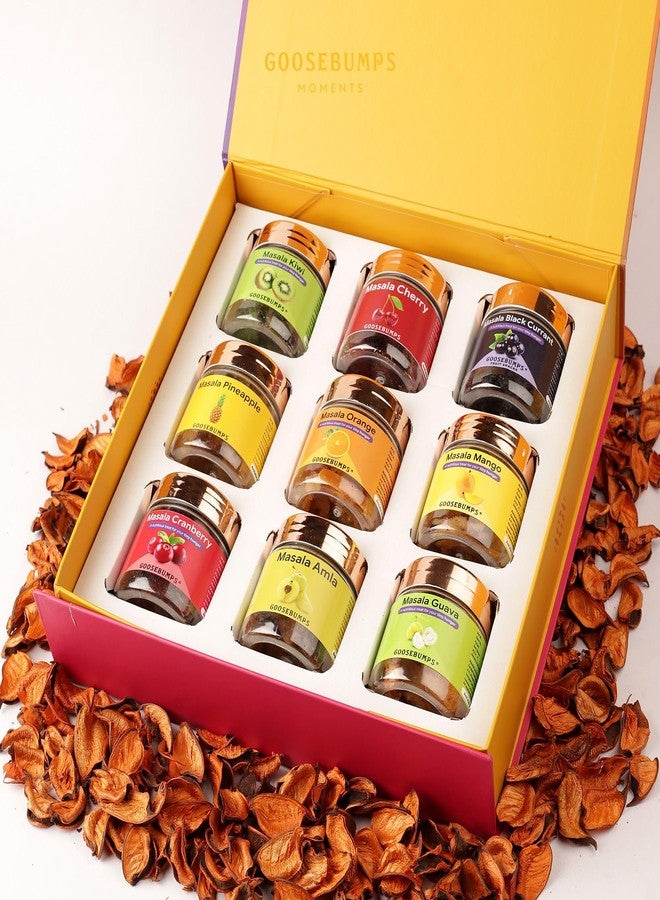 Goosebumps Carnival Gift Box For Diwali Pack of 9 | The Perfect Mix of Tradition & Indulgence | Contains 9 varieties of Signature Masala Fruits | Premium Gift Hamper For Diwali Celebration | 495 GMS - Image 1