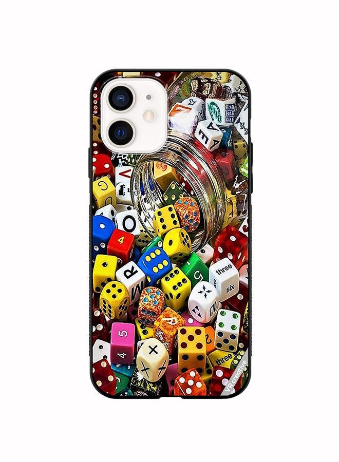 VR CREATIVE Protective Case Cover For Apple iPhone 12 mini Ludo Design Multicolour - Image 1