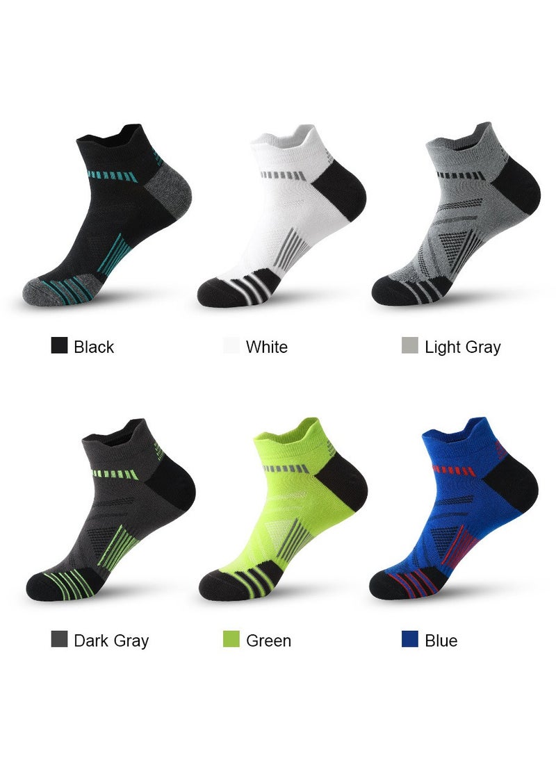 Mens Athletic Socks (6-Pack) - Low Cut, Sweat-Wicking, Odour-Resistant, All-Season Comfort - Ideal for Active Lifestyles, Running  Everyday Wear - Ultimate Socks for Men Collection - Image 1