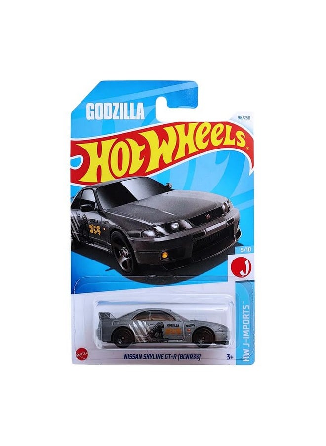 Hot Wheels Hot Wheels Nissan Skyline GT-R BCNR33 HW J Imports for Ages 3 and Up (Grey)  - Image 1