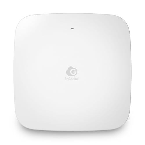 EnGenius Cloud Managed Wi-Fi 6 Lite Indoor 2x2 Access Point Supports high Performance speeds up to 574 Mbps (2.4 GHz) and 2400 Mbps (5 GHz) (Wi-Fi 6 2x2) ECW210L - Image 1