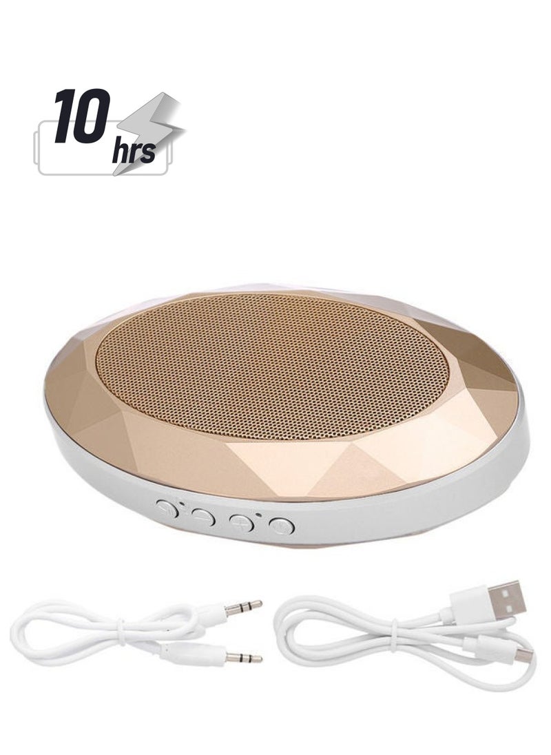 NIBEMINENT AJB-001 Portable Bluetooth Speaker gold 