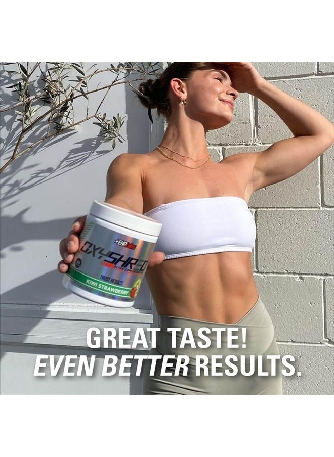 EHP Labs - OxyShred Pre Workout Powder & Shredding Supplement - Preworkout Powder with L Glutamine & Acetyl L Carnitine, Energy Boost Drink - Kiwi Strawberry, 60 Servings - Image 1