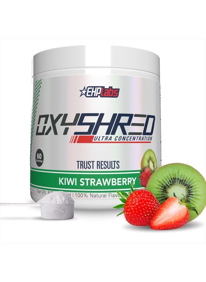 EHP Labs - OxyShred Pre Workout Powder & Shredding Supplement - Preworkout Powder with L Glutamine & Acetyl L Carnitine, Energy Boost Drink - Kiwi Strawberry, 60 Servings - Image 1