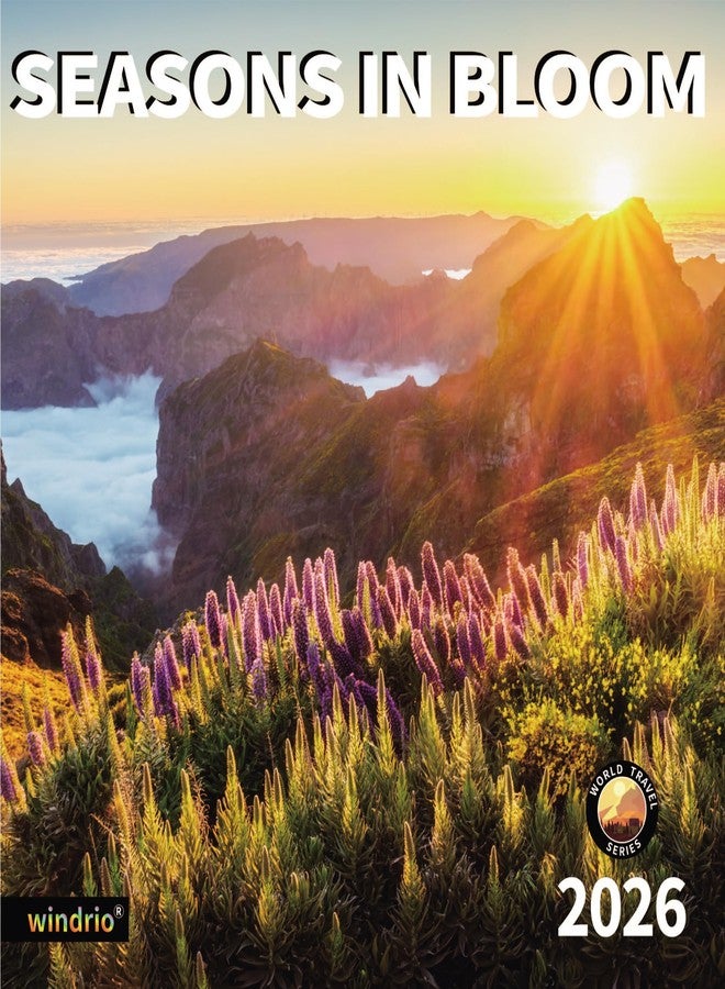 windrio 2026 Wall Calendar,Calendar 2026, July 2025 - December 2026, Wall Calendar Seasons In Bloom, 12" x 24" Opened,Full Page Months Thick & Sturdy Paper for Gift Perfect Calendar Organizing & Planning - Image 1
