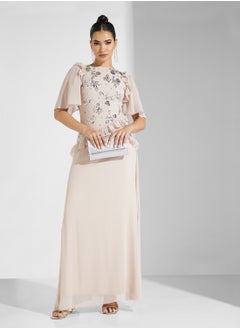 Frock and Frill Mesh Detailed Maxi Dress  - Image 1