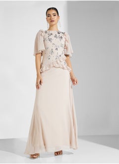 Frock and Frill Mesh Detailed Maxi Dress  - Image 4