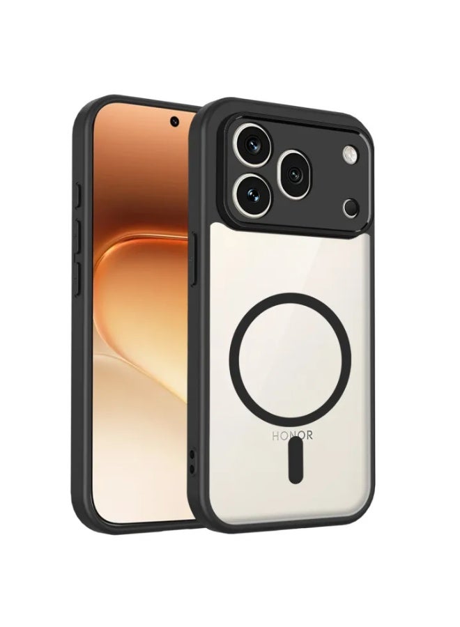 Tm Honor 600 Pro | TM MagSafe Anti-Drop Phone Case | Slim Matte Protective Back Cover - Black - Image 1