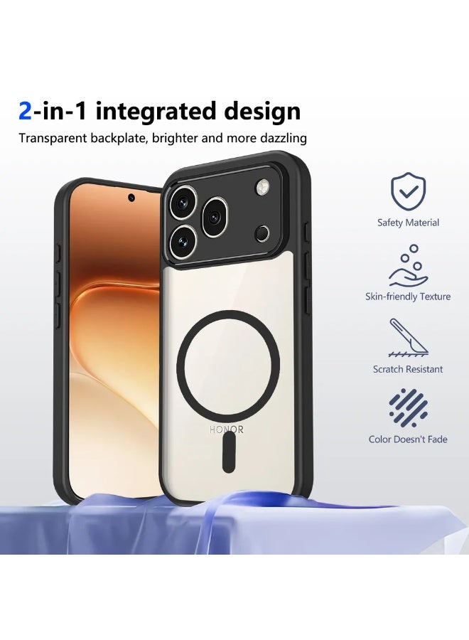 Tm Honor 600 Pro | TM MagSafe Anti-Drop Phone Case | Slim Matte Protective Back Cover - Black - Image 4