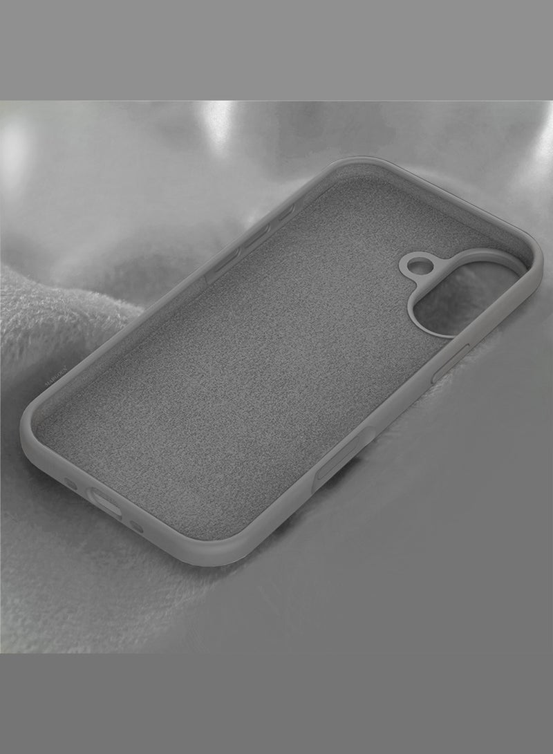 CATANES 3 Packs Silicone Protective Phone Case for iPhone 17 - Soft Anti-Scratch Microfiber Lining Ultra Slim Drop Protection Phone Cover with Two Privacy Screen Protectors - Dark Grey - Image 4