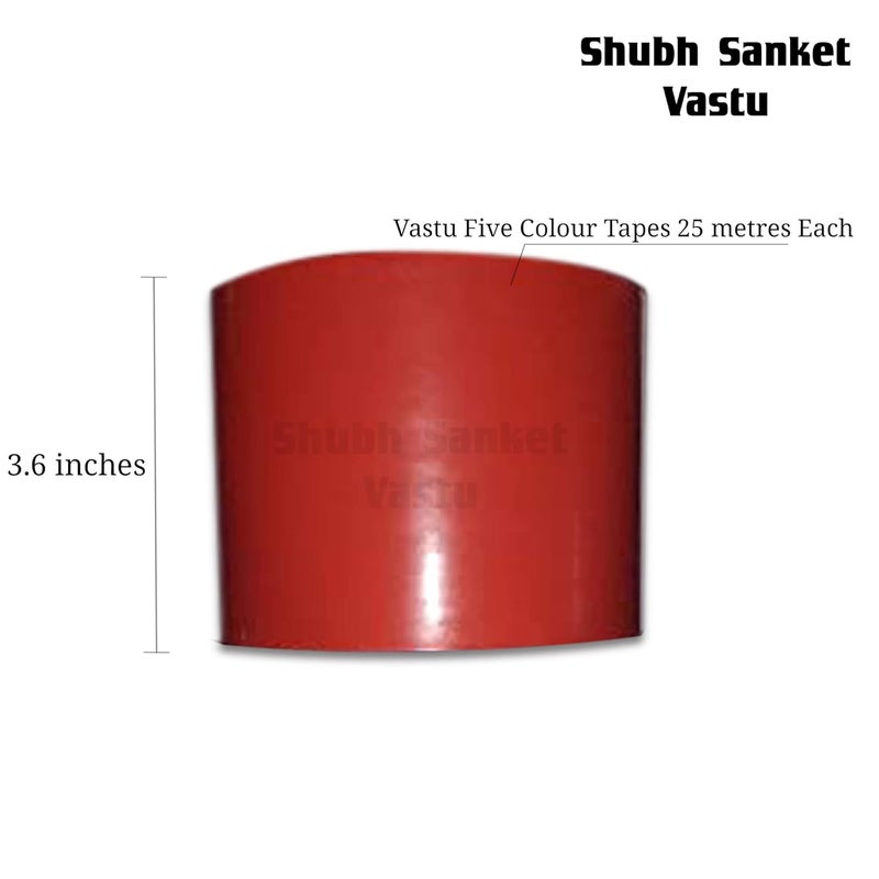 Shubh Sanket Vastu Five Colour Tapes (25 metres Each) (3.6 inches Wide) - Image 2