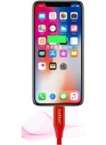Earldom EC-015 Type C 2.1A Fast Charging and Data Cable with Red Braided Rope for Phones