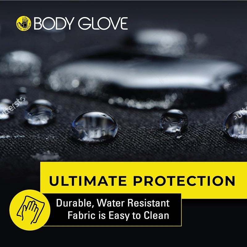 Body Glove Universal Black Neoprene Bucket Seat Cover - Image 4