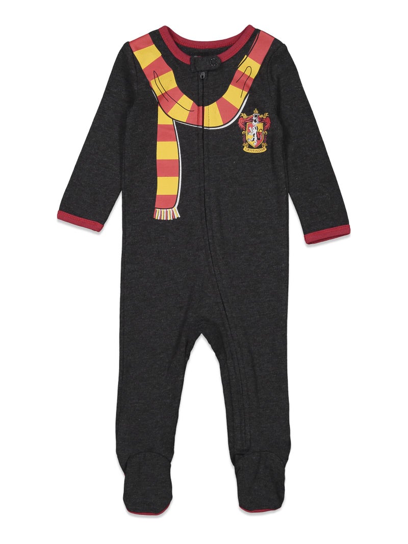 Harry Potter Newborn Baby Boys 2 Pack Zip Up Costume Sleep N' Play Coveralls Gryffindor 3-6 Months - Image 3