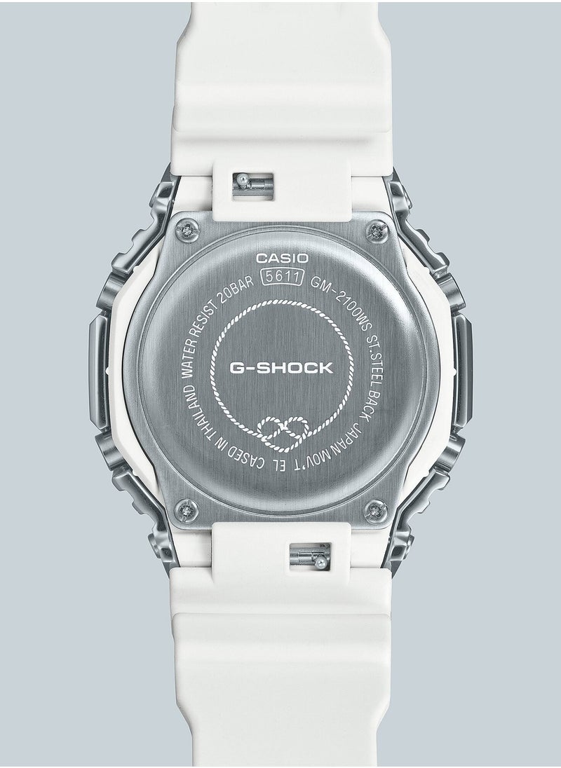 CASIO G-Shock Analog+Digital Resin Band Watch GM-2100WS-7A  - Image 4