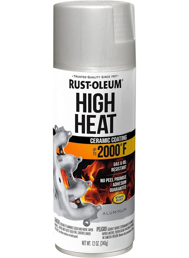 RUST-OLEUM Automotive High Heat Spray Paint (340 g, Flat Aluminum) - Image 1