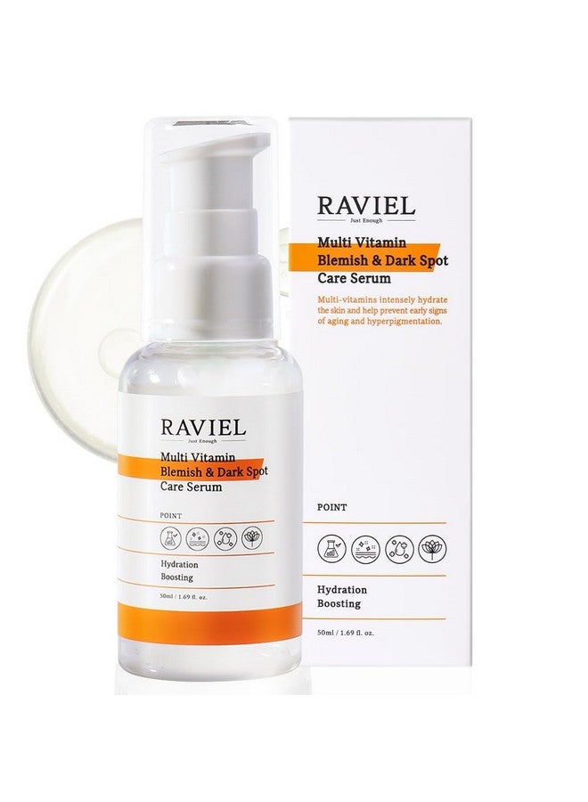 RAVIEL Multi Vitamin Dark Spot & Blemish Care Face Serum For All Skin Types Dry Sensitive Dark Spot Remover 7 Hyaluronic Acid Snail Mucin Anti Aging Deep Hydrating (1.69 Oz X 1) - Image 1