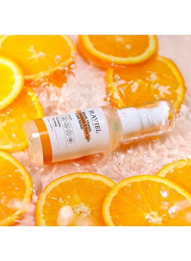 RAVIEL Multi Vitamin Dark Spot & Blemish Care Face Serum For All Skin Types Dry Sensitive Dark Spot Remover 7 Hyaluronic Acid Snail Mucin Anti Aging Deep Hydrating (1.69 Oz X 1) - Image 2