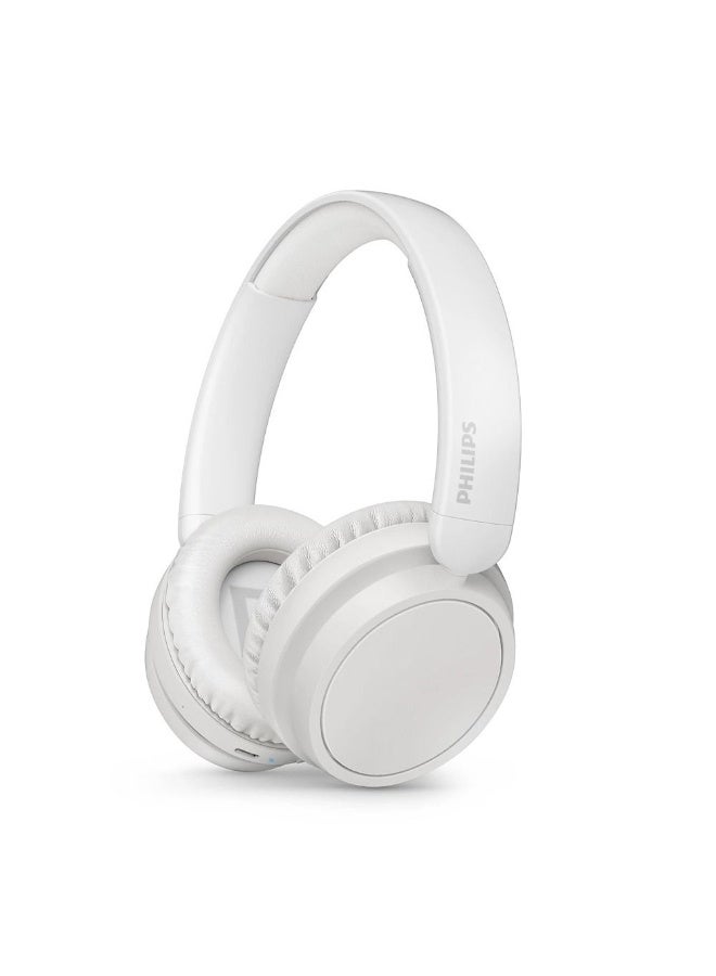 Philips 5000 series Over-ear wireless headphones Natural sound. Dynamic Bass Up to 65 hours play time Clear calls,Color:white - Image 4