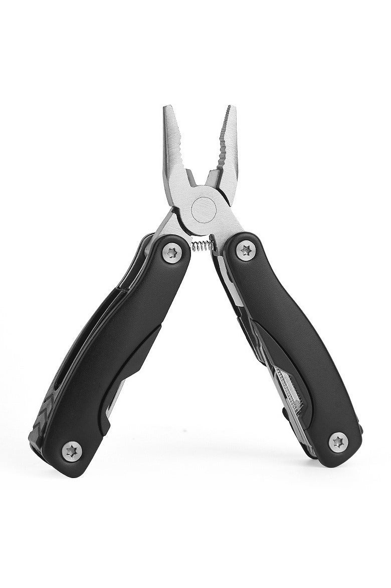 M MIAOYAN Stainless Steel Multi-Tool Folding Pliers – Portable Mini Keychain Tool for Outdoor Use and Repairs - Image 1