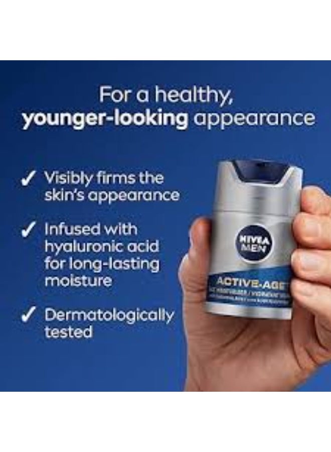 نيفيا مرطب نيفيا للرجال أكتيف إيج المضاد للتجاعيد ٥٠ مل - Image 3