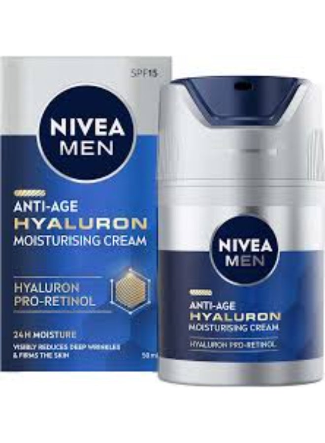 نيفيا مرطب نيفيا للرجال أكتيف إيج المضاد للتجاعيد ٥٠ مل - Image 2