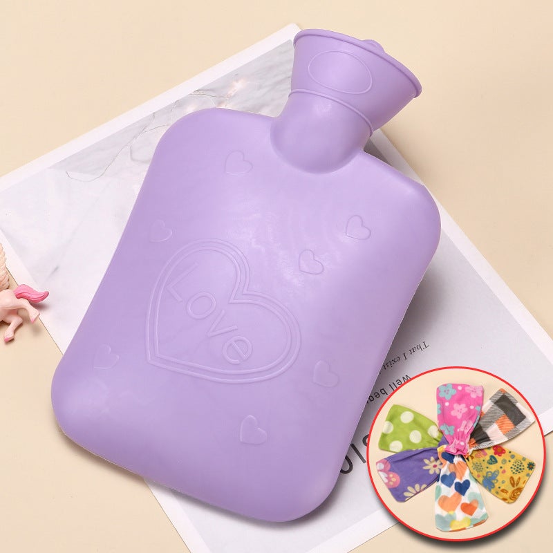 Macaron Series Water-Filled Water Bottle, Warm Rubber Water-Filled Water Bag, Knitted Hand Warmer , Heart-Warming Gadget - Image 1
