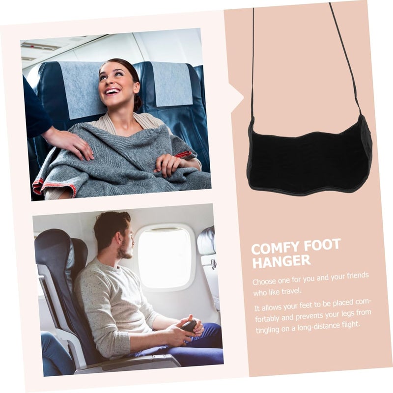 Gadpiparty Travel Footrest Hammock Portable Airplane Foot Hanger for Comfort Adjustable Size Footrest for Flights and Offices Relaxing Travel Accessory - Image 5