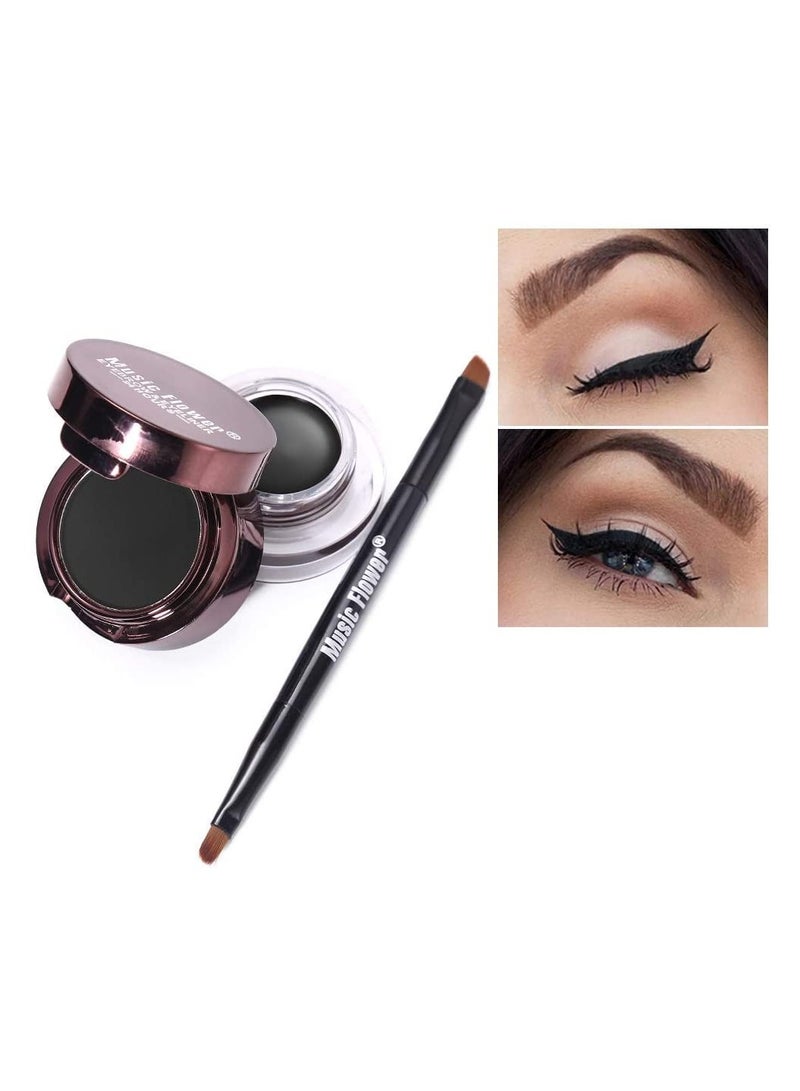 Music Flower Gel Eyeliner and Eyebrow Cream Kit Water-proof  - Image 5