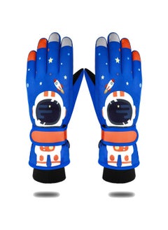 Kids Ski Gloves, Waterproof Snowboarding Gloves, Winter Skiing Gloves Thermal Snow Gloves with Adjustable Cuffs, for Children Boys Cycling, Skiing, Skating, Hiking, Kids Winter Gloves