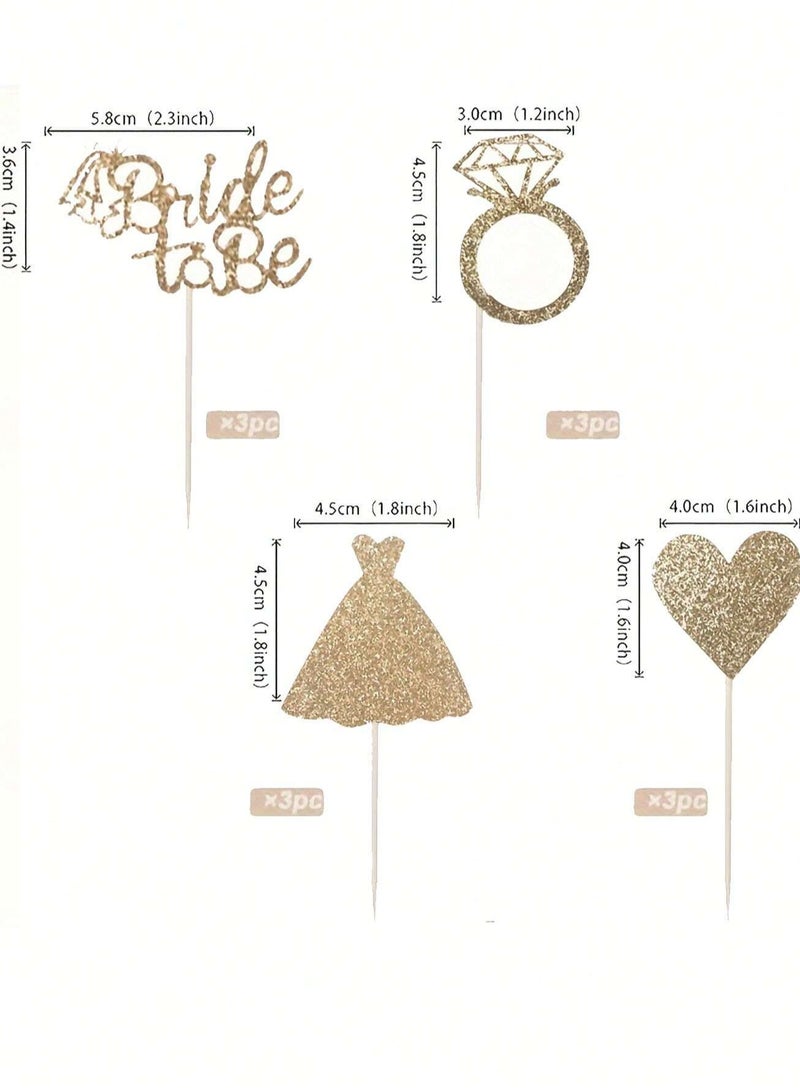 Decorative sticks and toppers for cake decoration for wedding anniversaries and engagement parties.  - Image 4